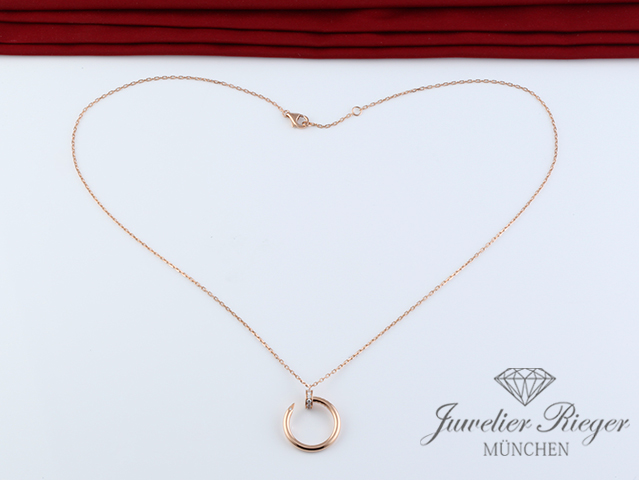 Bild 2 der Galerie: Cartier Collier Juste un Clou Rosegold 750 2020 Diamanten B7224887 Gold Kette