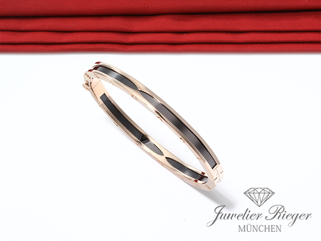 Bild 4 der Galerie: Bulgari Armreif B-Zero 1 Gr S Rosegold 750 schwarze Keramik 2026 351415 Bvlgari
