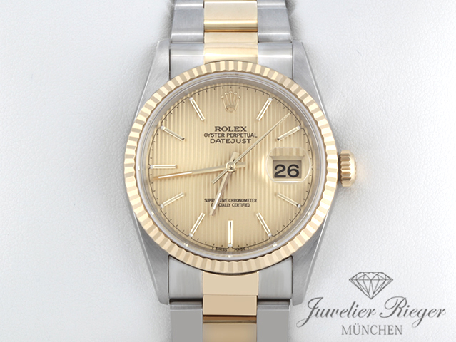 Bild 1 der Galerie: Rolex Datejust 36 mm 16233 1998 Stahl Gelbgold 750 Automatik Rolex-Service 2025