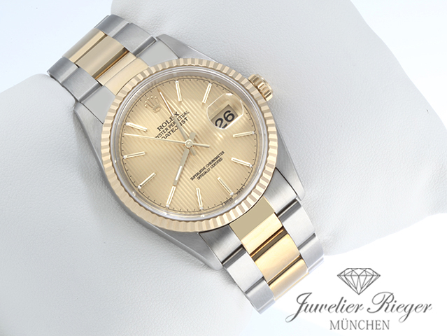 Bild 3 der Galerie: Rolex Datejust 36 mm 16233 1998 Stahl Gelbgold 750 Automatik Rolex-Service 2025