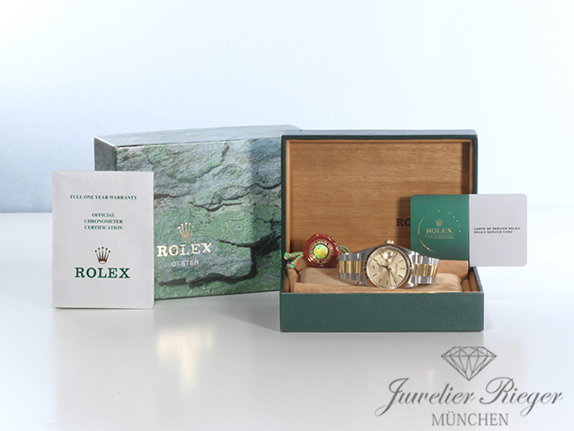 Bild 6 der Galerie: Rolex Datejust 36 mm 16233 1998 Stahl Gelbgold 750 Automatik Rolex-Service 2025