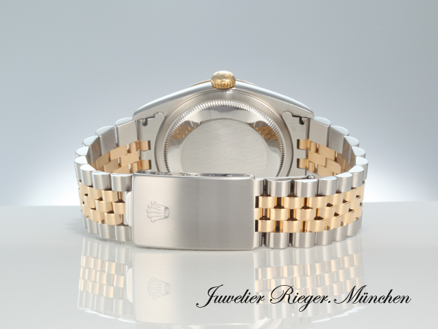 Bild 6 der Galerie: Rolex Datejust 36 mm 16233 1999 Diamanten Stahl Gelbgold 750 Automatik Gold