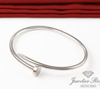 . Cartier Armreif Juste un Clou Weissgold 750 Größe 17 2020 Gold Damen Armband