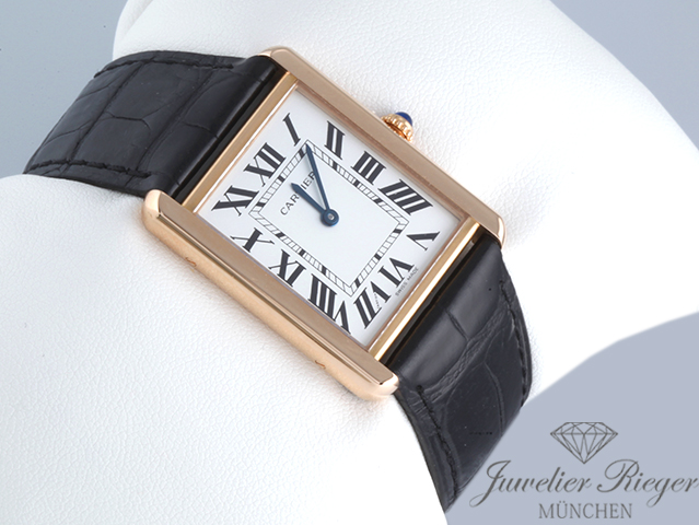 Bild 3 der Galerie: Cartier Tank Solo Großes Modell Edelstahl Rosegold 750 2015 W5200025 Stahl Gold