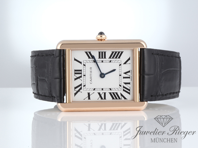 Bild 4 der Galerie: Cartier Tank Solo Großes Modell Edelstahl Rosegold 750 2015 W5200025 Stahl Gold