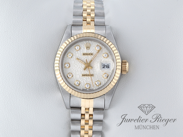 Bild 1 der Galerie: Rolex Lady Datejust Edelstahl Gelbgold 750 Diamanten Automatik Gold Stahl