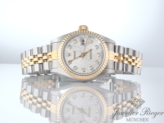 Bild 4 der Galerie: Rolex Lady Datejust Edelstahl Gelbgold 750 Diamanten Automatik Gold Stahl