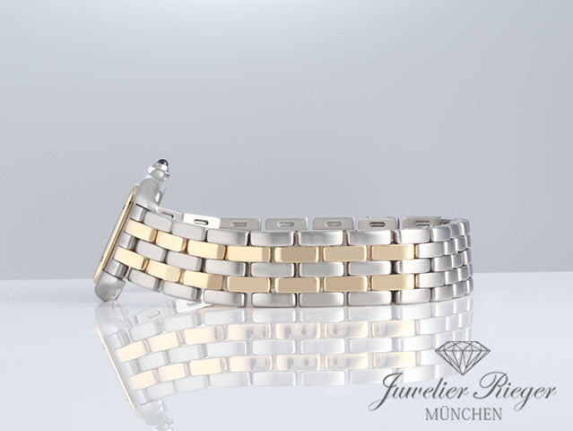 Bild 5 der Galerie: Cartier Lady Panthere SM Edelstahl Gelbgold 750 Damenuhr Damen Stahl Gold
