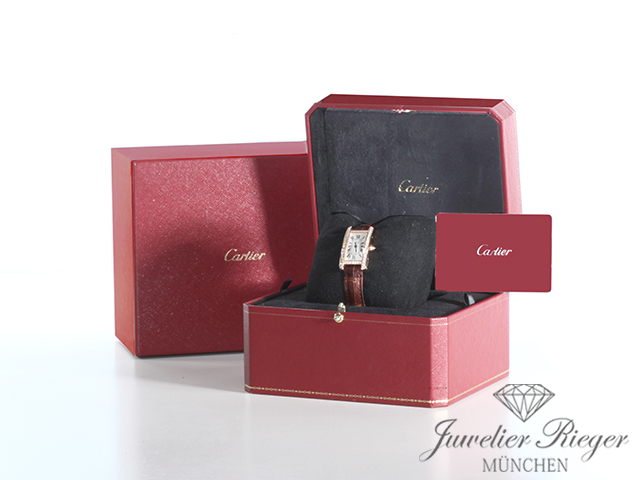 Bild 7 der Galerie: Cartier Lady Tank Americaine Rosegold 750 Diamanten WJTA0028 2023 Damen Gold