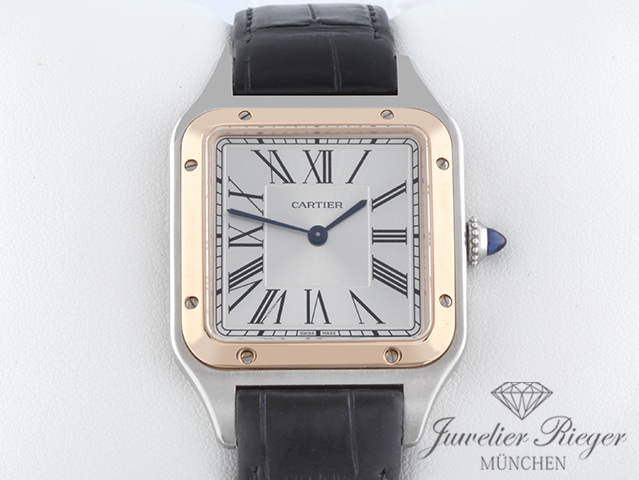 Bild 1 der Galerie: Cartier Santos Dumont LM Edelstahl Rosegold 750 W2SA0011 2024 Gold