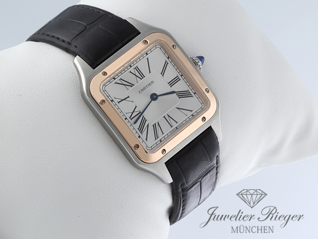 Bild 3 der Galerie: Cartier Santos Dumont LM Edelstahl Rosegold 750 W2SA0011 2024 Gold