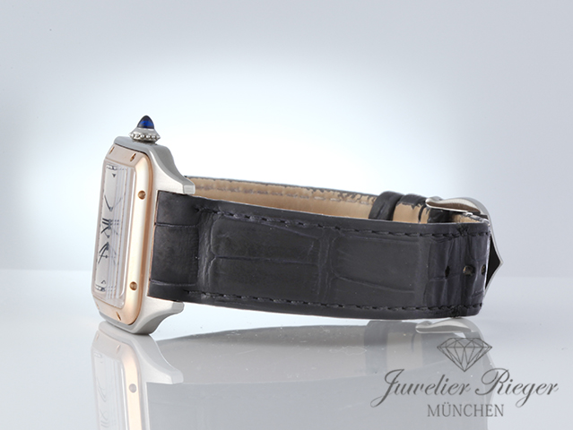 Bild 5 der Galerie: Cartier Santos Dumont LM Edelstahl Rosegold 750 W2SA0011 2024 Gold