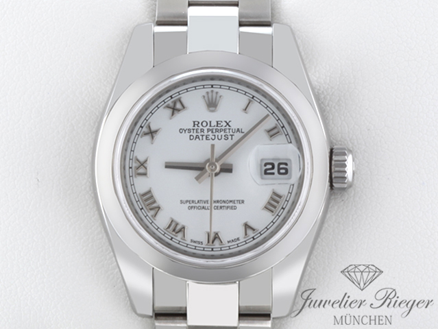 Bild 1 der Galerie: Rolex Lady Datejust 26 mm 179160 Edelstahl Automatik Damen Stahl Damenuhr