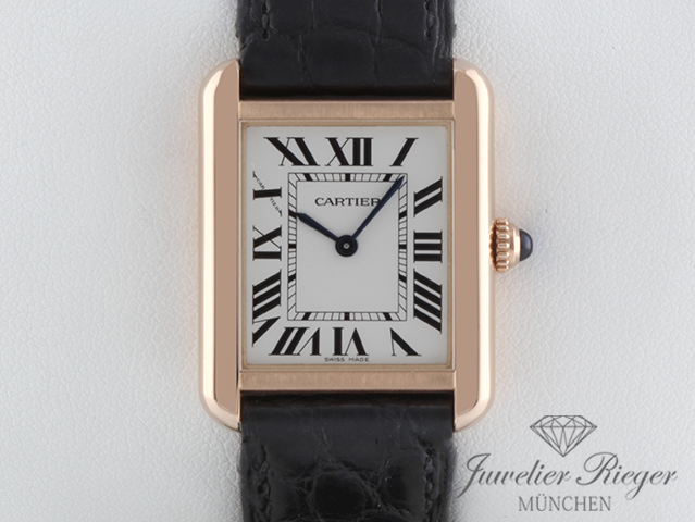 Bild 1 der Galerie: Cartier Lady Tank Solo Edelstahl Rosegold 750 2021 W5200024 Stahl Gold Damen