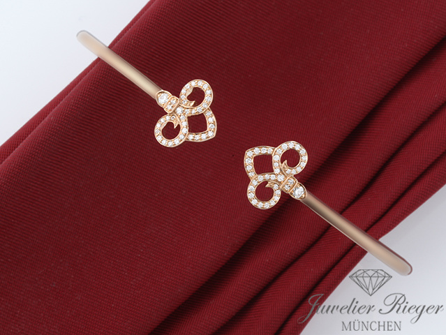 Bild 4 der Galerie: Tiffany & Co. Armreif Keys Fleur de Lis Rosegold 750 Gr Medium Diamanten 0,12 ct