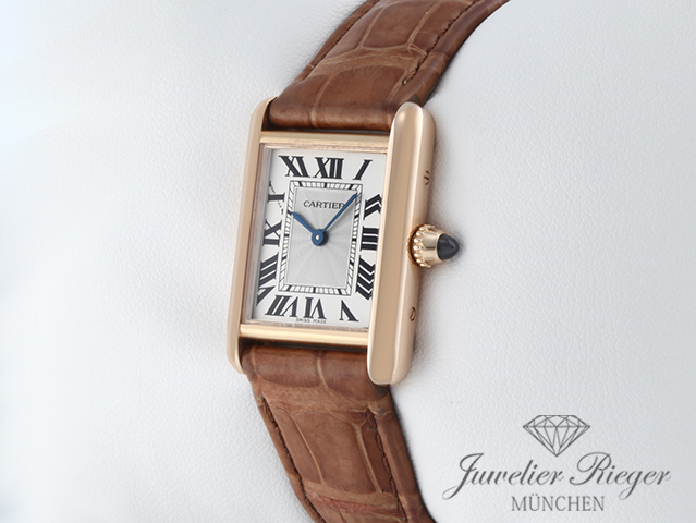 Bild 2 der Galerie: Cartier Tank Louis Kleines Modell Rosegold 750 2020 WGTA0010 Handaufzug Gold