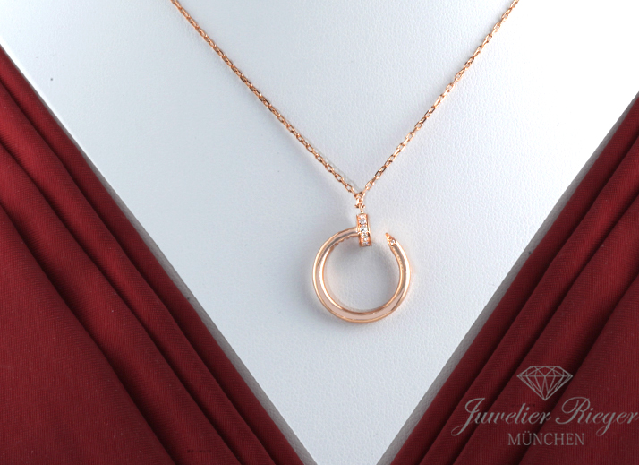 Bild 1 der Galerie: Cartier Collier Juste un Clou Rosegold 750 2018 Diamanten B7224887 Gold Kette