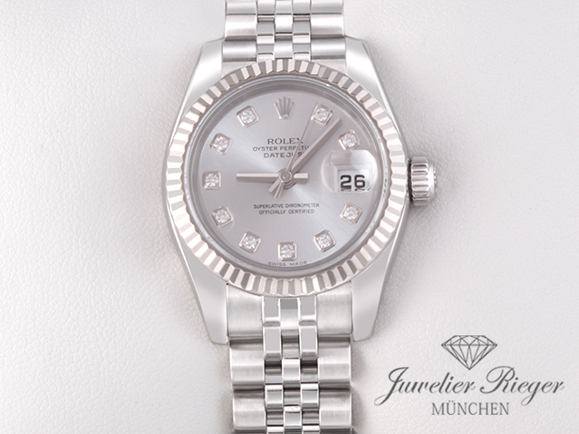 Bild 1 der Galerie: Rolex Lady Datejust 179174 Stahl Weissgold 750 Diamanten Automatik Gold