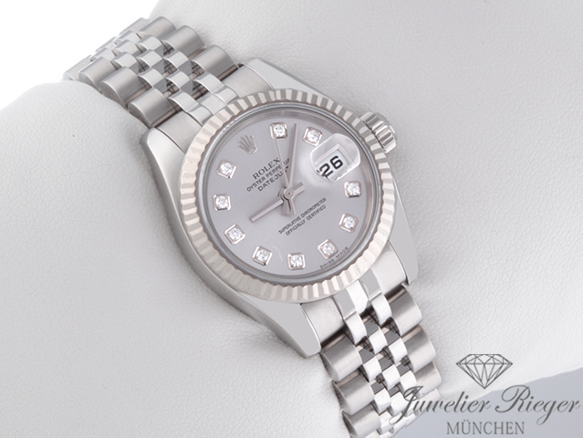 Bild 2 der Galerie: Rolex Lady Datejust 179174 Stahl Weissgold 750 Diamanten Automatik Gold