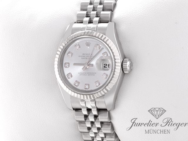 Bild 3 der Galerie: Rolex Lady Datejust 179174 Stahl Weissgold 750 Diamanten Automatik Gold