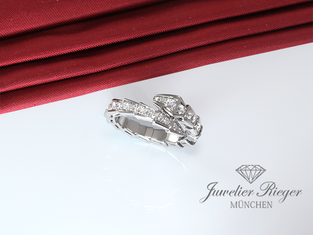 Bild 3 der Galerie: Bulgari Ring Serpenti Viper Weissgold 750 Diamanten Gr S 2021 354707 Gold