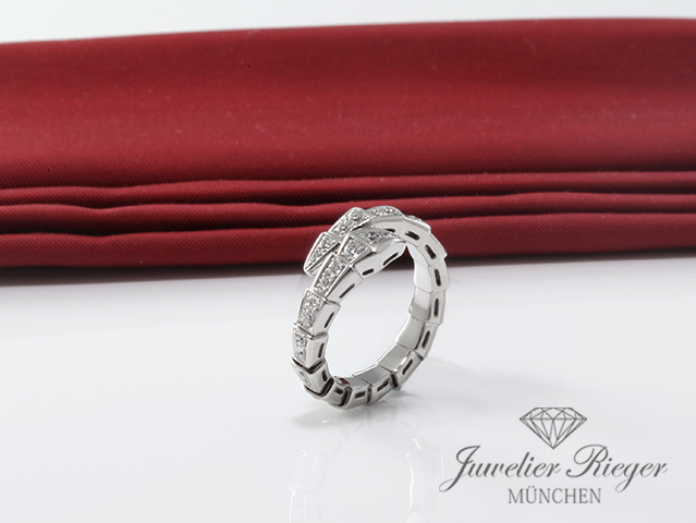 Bild 4 der Galerie: Bulgari Ring Serpenti Viper Weissgold 750 Diamanten Gr S 2021 354707 Gold