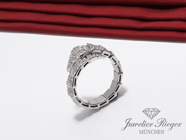 Bild 6 der Galerie: Bulgari Ring Serpenti Viper Weissgold 750 Gr S Diamanten 347721 Gold