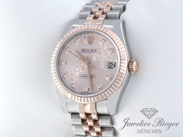 Bild 2 der Galerie: Rolex Medium Datejust 31 mm 178271 Edelstahl Rosegold 750 Diamanten Gold