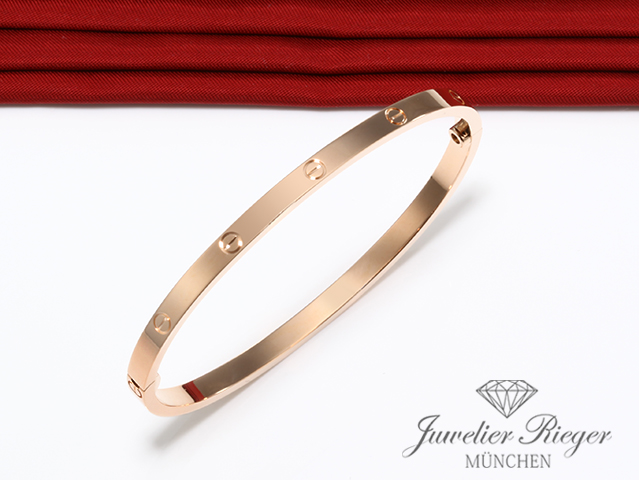 Bild 2 der Galerie: Cartier Armreif Love SM Rosegold 750 Größe 16 2019 Gold Damen Armband B6047317