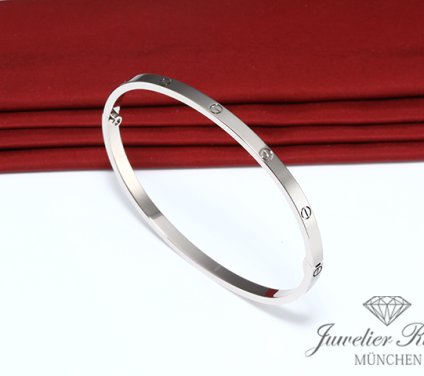 . Cartier Armreif Love SM Weissgold 750 Größe 16 2018 Gold Damen Armband B6047417