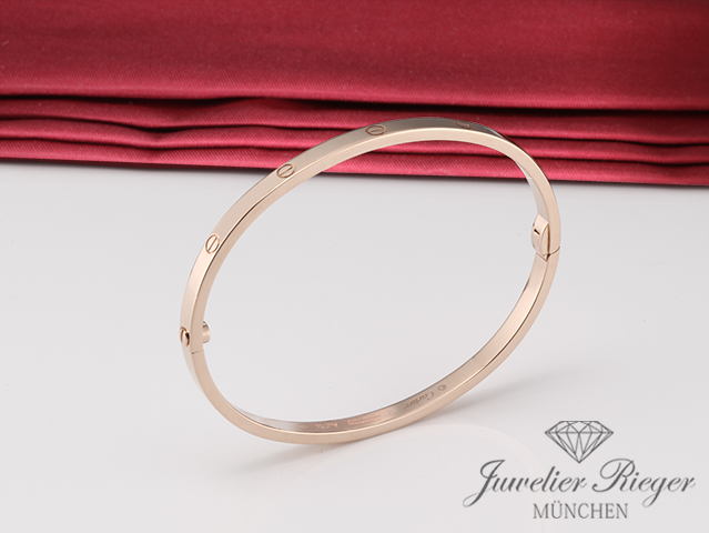 Bild 1 der Galerie: Cartier Armreif Love SM Rosegold 750 Größe 17 2018 B6047317 Gold