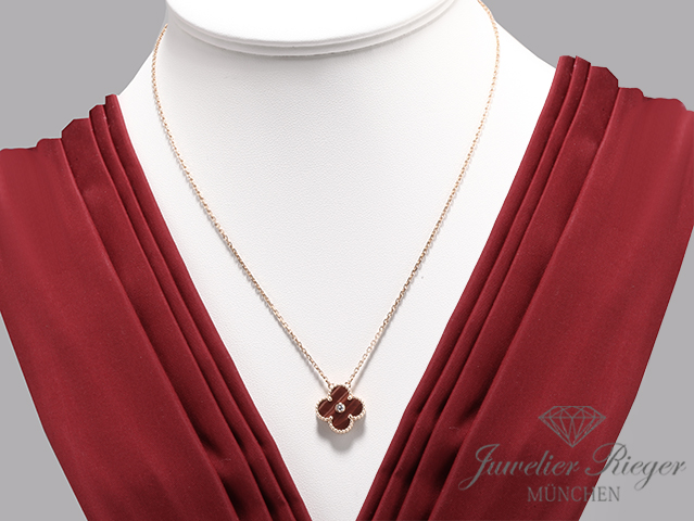 Bild 1 der Galerie: Van Cleef & Arpels Collier Vintage Alhambra Rosegold 750 Holiday Edition 2017