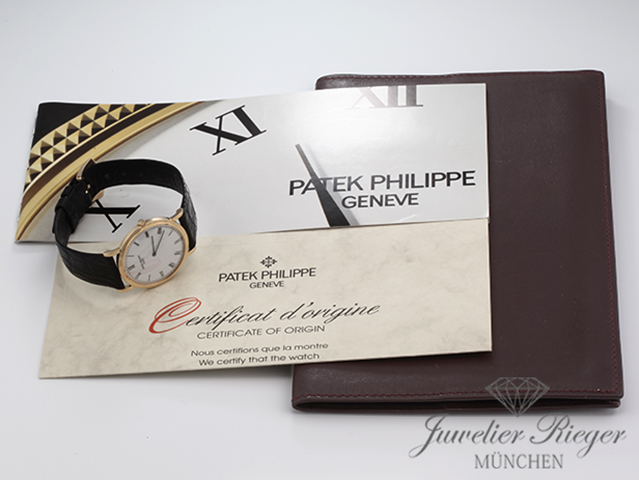 Bild 7 der Galerie: Patek Philippe Calatrava 3520D 1994 Gelbgold 750 Handaufzug Gold