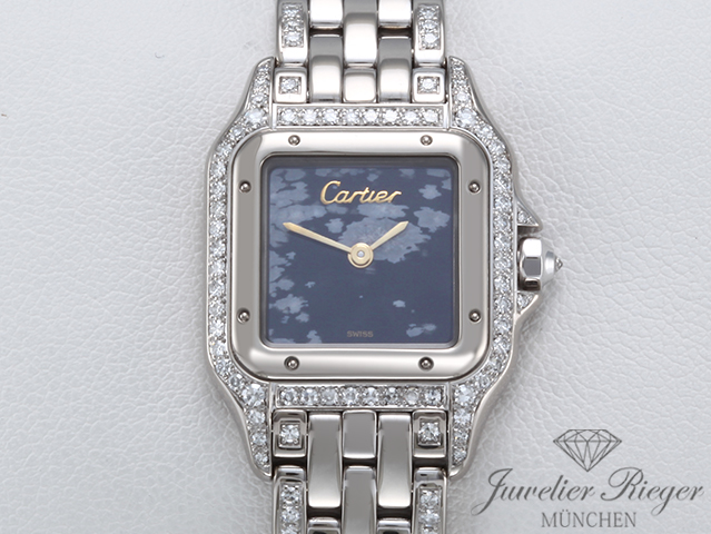 Bild 1 der Galerie: Cartier Lady Panthere Weissgold 750 Snowflake Obsidian Diamanten Damen Gold