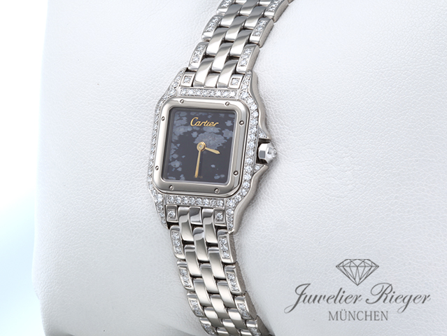 Bild 2 der Galerie: Cartier Lady Panthere Weissgold 750 Snowflake Obsidian Diamanten Damen Gold