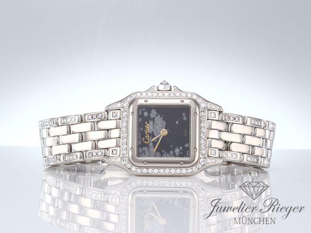 Bild 4 der Galerie: Cartier Lady Panthere Weissgold 750 Snowflake Obsidian Diamanten Damen Gold