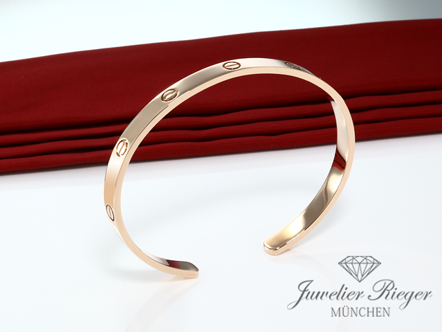 Bild 2 der Galerie: Cartier Armreif Love Offen Roségold 750 Größe 16 2015 Gold Armband
