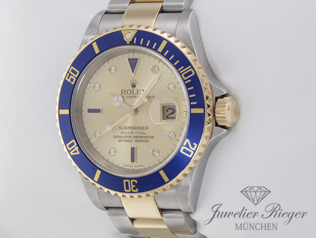 Bild 2 der Galerie: Rolex Submariner 16613 T Sultan 2010 Stahl Gelbgold 750 Automatik Gold