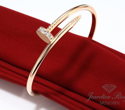 . Cartier Armreif Juste un Clou Rosegold 750 Diamanten Gr 17 2014 Gold
