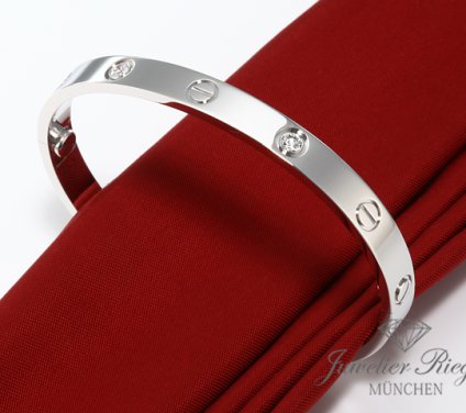 . Cartier Armreif Love Weissgold 750 Größe 17 4 Diamanten 2020 Gold Damen Armband