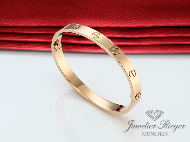 Bild 2 der Galerie: Cartier Armreif Love Rosegold 750 Größe 17 2013 Gold Damen Armband