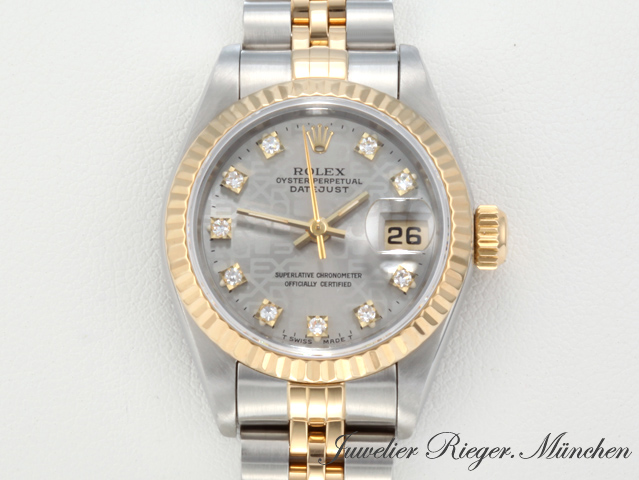 Bild 1 der Galerie: Rolex Lady Datejust Edelstahl Gelbgold 750 Diamanten Automatik Gold Stahl Damen