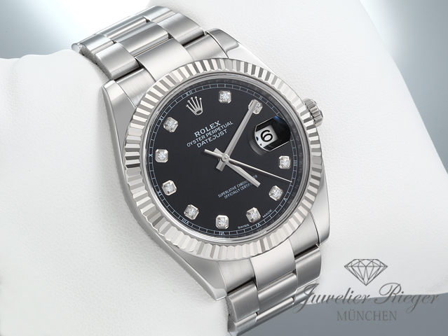 Bild 4 der Galerie: Rolex Datejust 41 126334 2018 Stahl Weissgold 750 Diamanten Automatik