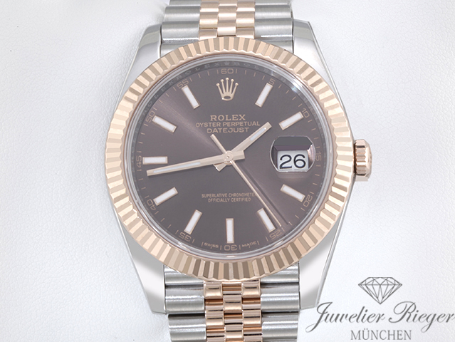 Rolex Datejust 41 126331 2017 Edelstahl Rosegold 750 Rolex-Service 2026 Automatik Rolex Datejust 41 126331 2017 Edelstahl Rosegold 750 Rolex-Service 2026 Automatik