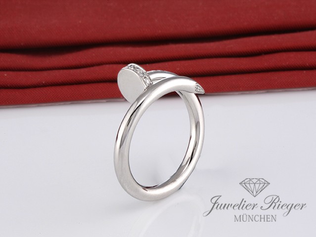 Cartier Ring Juste un Clou Klassisches Modell Gr 56 2018 Weissgold 750 Diamanten Cartier Ring Juste un Clou Klassisches Modell Gr 56 2018 Weissgold 750 Diamanten