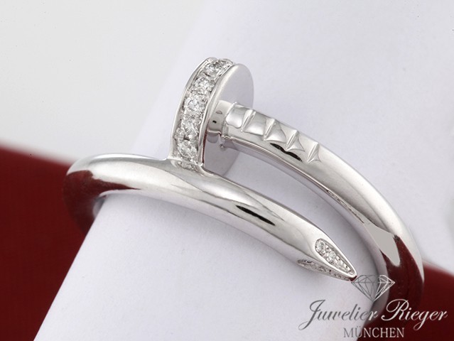 Bild 4 der Galerie: Cartier Ring Juste un Clou Klassisches Modell Gr 56 2018 Weissgold 750 Diamanten
