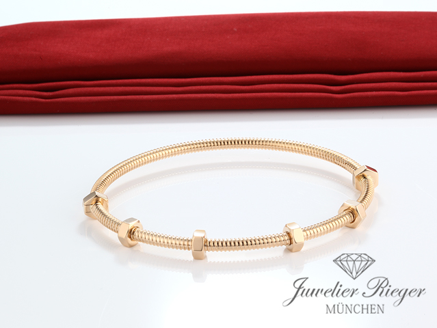 Bild 4 der Galerie: Cartier Armreif Ecrou Rosegold 750 Größe 18 2018 B6049518 Gold Armband