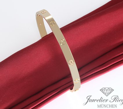 . Cartier Armreif Love Gelbgold 750 Größe 18 2010 Gold Damen Herren Armband