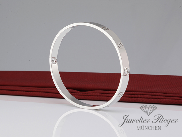 Bild 5 der Galerie: Cartier Armreif Love Weissgold 750 Größe 19 2010 Gold Herren Damen Armband