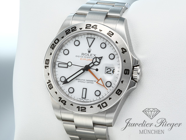 Bild 2 der Galerie: Rolex Explorer II 216570 2012 Edelstahl 42 mm Automatik Zweite Zeitzone